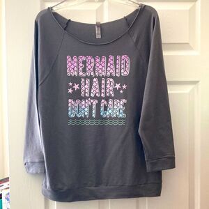 OMBRÉ Mermaid Hair Don’t Care Top XL